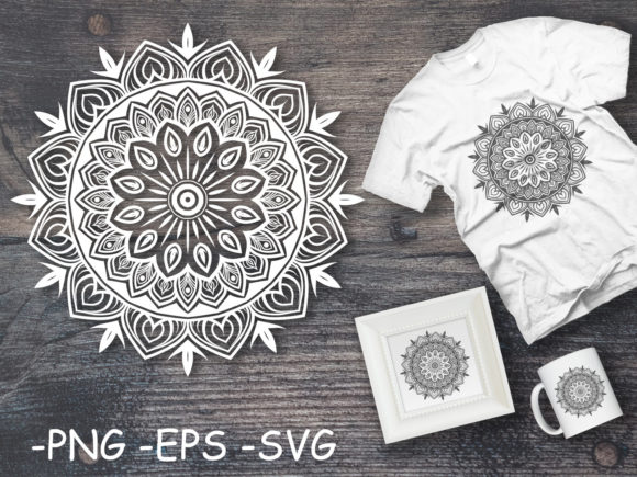 Circular Pattern Mandala Art 65: A Versatile Graphics Asset for Crafts