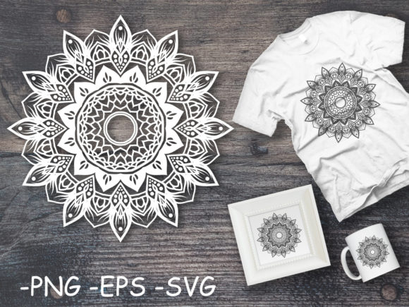 Circular Pattern Mandala Art 68: A Versatile Graphic for Crafts