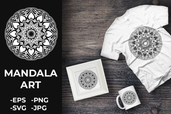 Enhancing Visuals with Circular Pattern Mandala Art 349