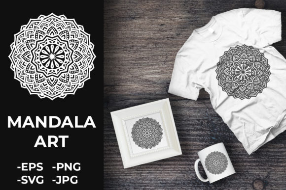 Exploring Circular Pattern Mandala Art 343 for Crafts and Graphics