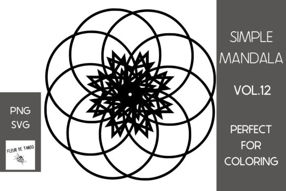 Simple Mandala Vol.12: A Versatile Graphics and Print Template