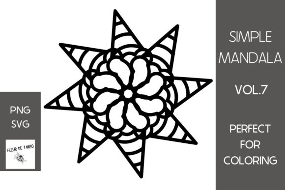 Simple Mandala Vol.7: A Versatile Graphics and Print Template